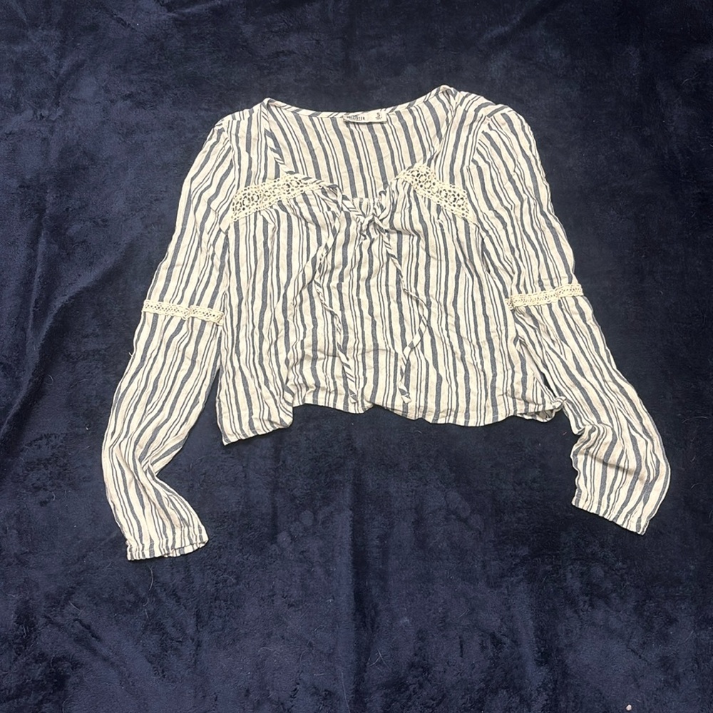 Hollister striped beach shirt